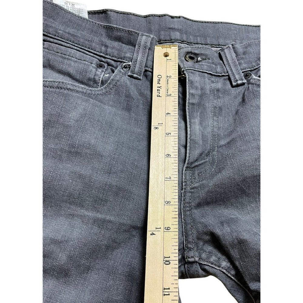 Levi's 511 Sz 32 x 30 Men's Grey Wash Straight Leg Denim Jeans - Picture 5 of 9